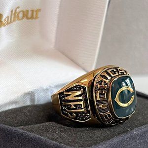 Vintage Chicago Bears Balfour NFL Ring with Hologram and Official Box
